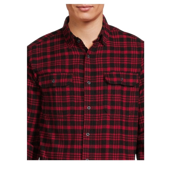 GEORGE Super Soft Flannel Shirt Size Medium 38-40 Mens Plaid Multicolored New - Picture 4 of 8